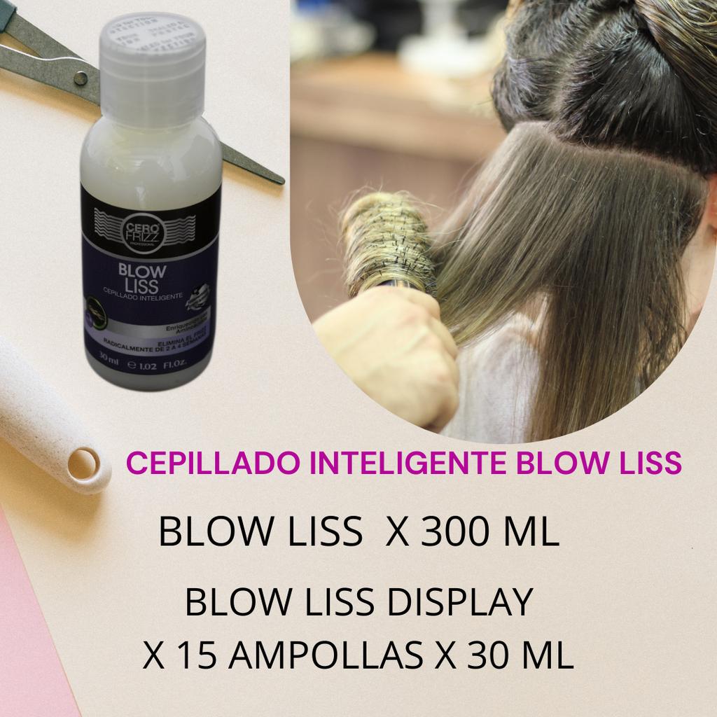 BLOW LISS - CEPILLADO INTELIGENTE 300 ML- CABELLO SIN FRIZZ 4 A 8 LAVADAS DEL CABELLO